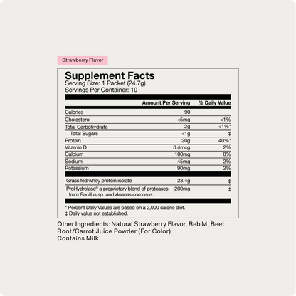 Grass-Fed Whey Protein 10-Travel Packs